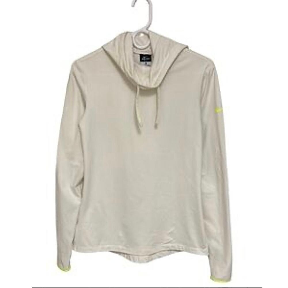 Nike XL Dri Fit White Pullover Cowl Neck Activewear Athletic Hoodie